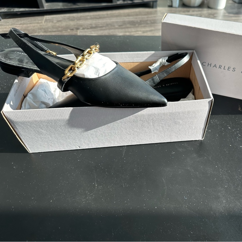 Charles & Keith Black flats